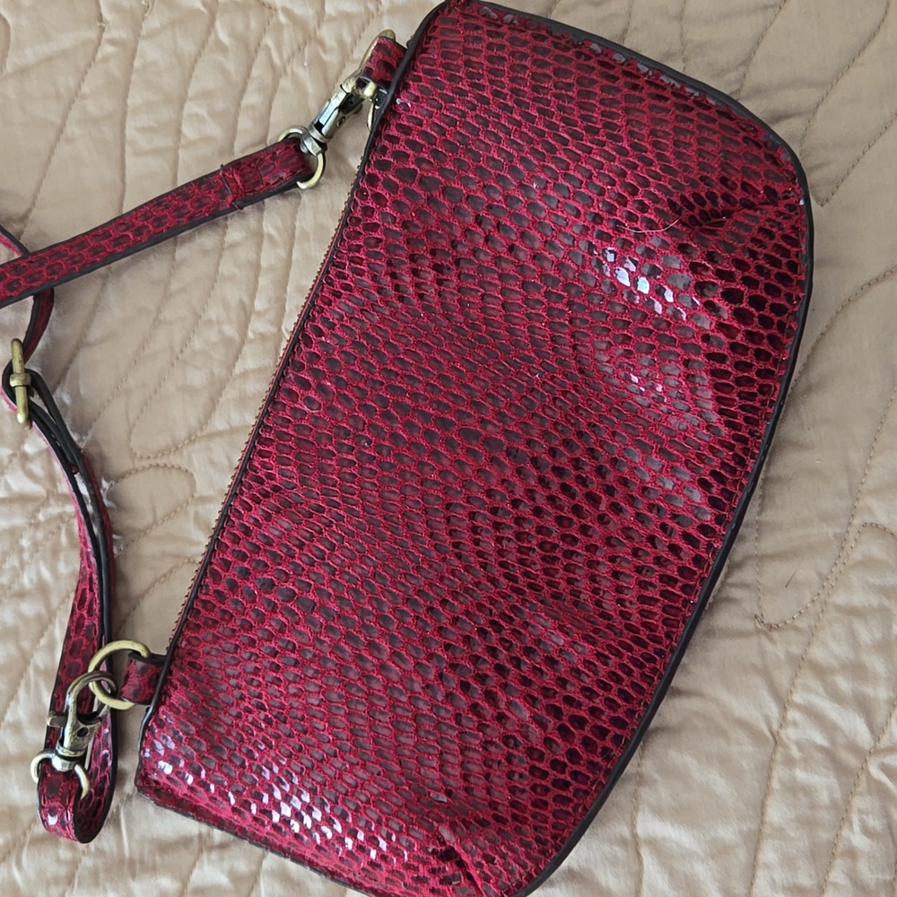 Joy Susan Python Mini Wristlet Clutch - Picture 3 of 12